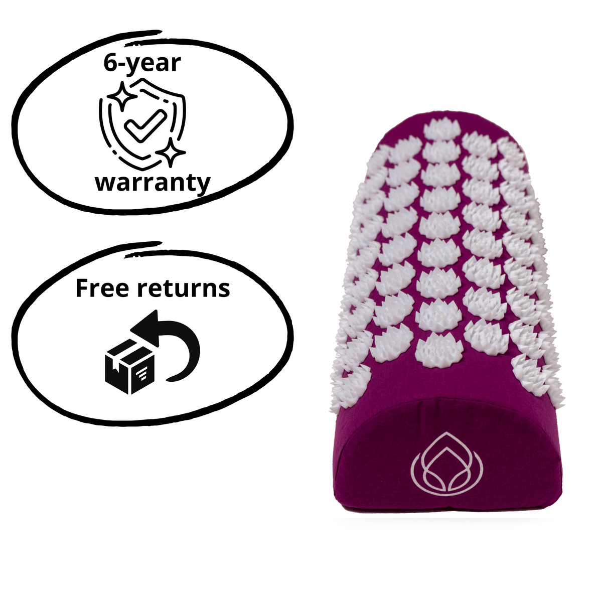 Lotus Acupressure Pillow - Magenta